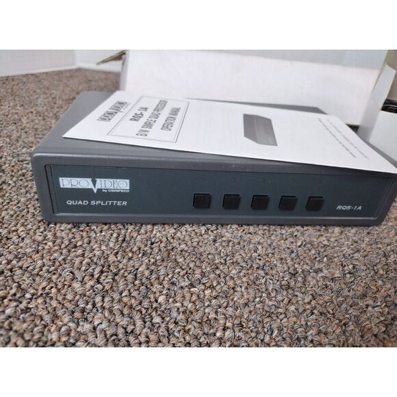 Pro Video RQS-1A CCTV Quad Splitter High Resolution Black White Processor (NOS) - Picture 4 of 7